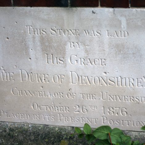Foundation Stone of Cavendish College